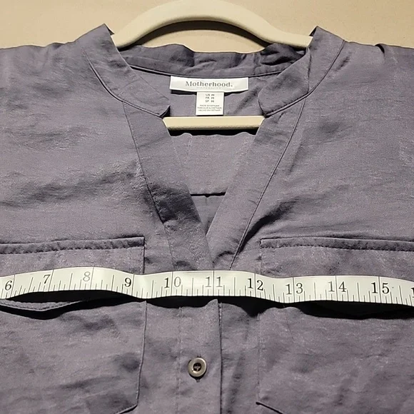 Motherhood Maternity Sleeveless Button-up Dress w/Belt - Picture 9 of 16